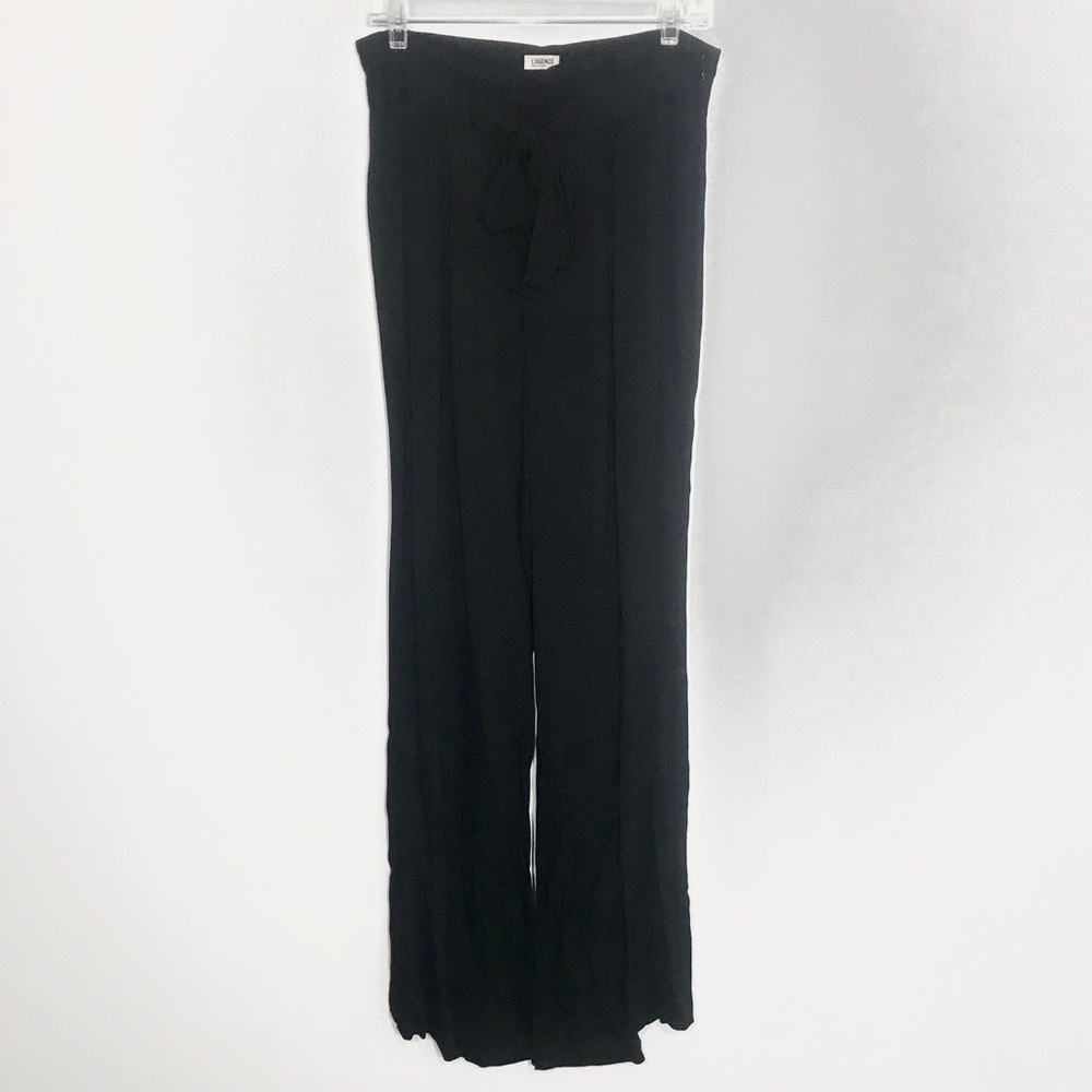 L’AGENCE • Black Tie Front Trouser Pants